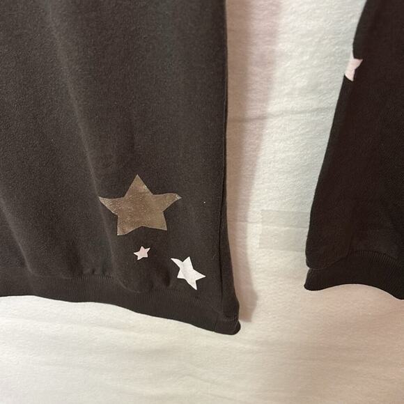 Star Wars galaxy women sweatshirt black silver white stars sequin XS long sleeve - Picture 7 of 8